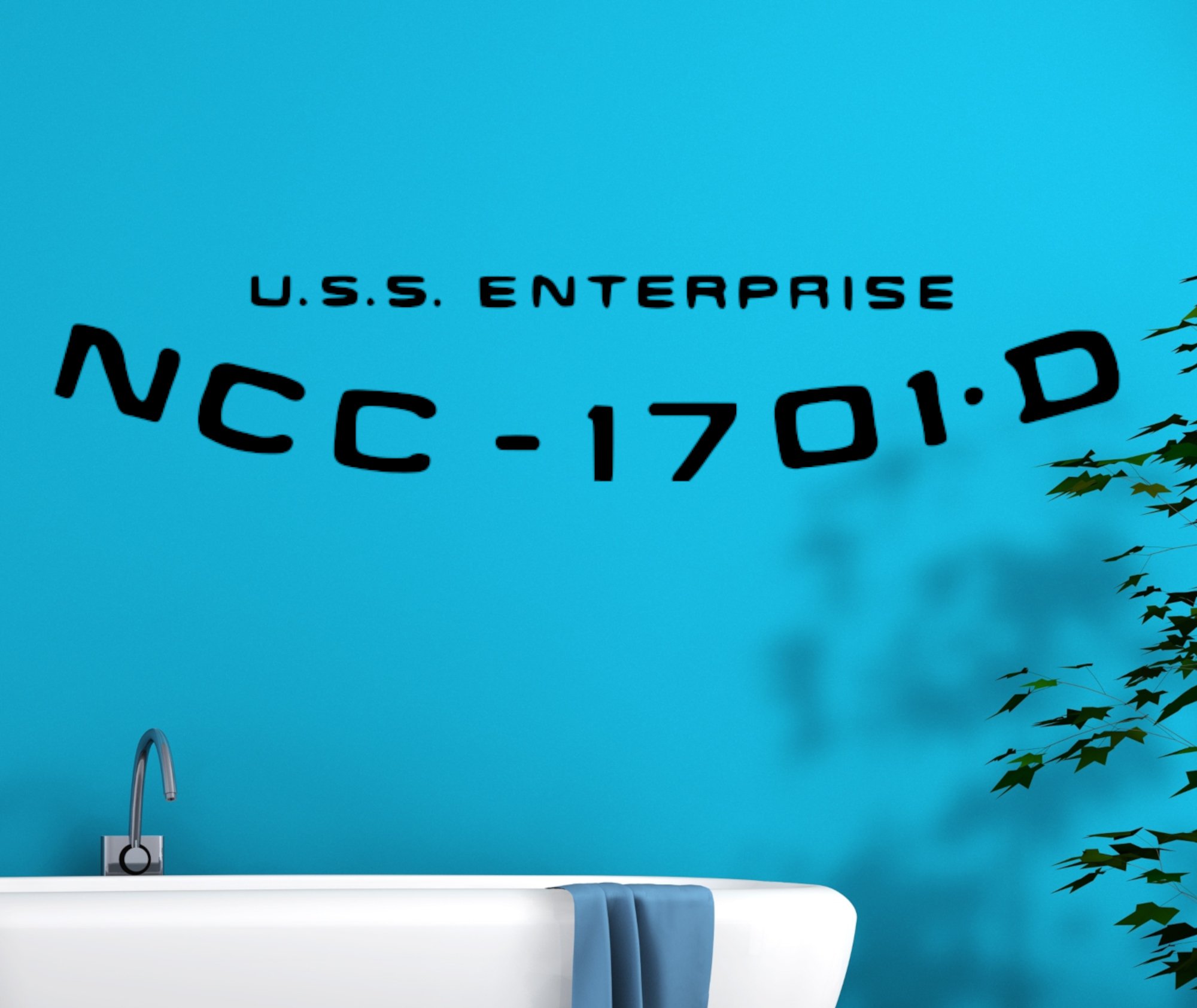 Wandsticker 46408 NCC 1701 D USS Enterprise